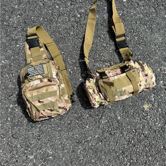 Camouflage Tactical Sling Bag Set - Picture 3 of 7